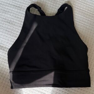 Lululemon Black Long Line Ribbed Crop